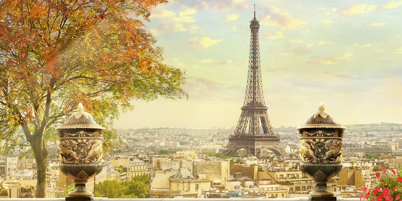 Paris Eiffel Tower From Distance