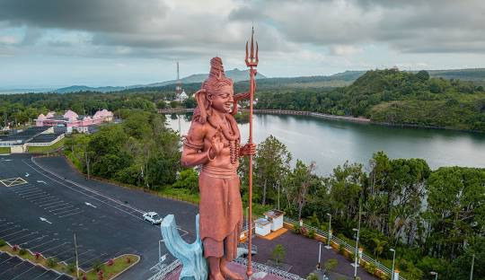 Grand Basssin lake in Mauritius